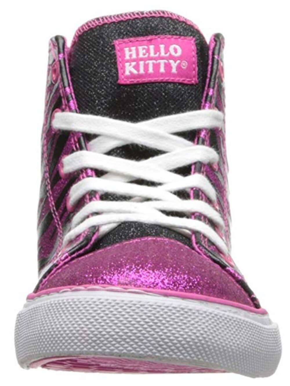 Hello Kitty Toddler’s Sneakers Lil Zola Shoes Animal Print Glitter Size 7M NEW - Picture 6 of 8